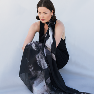 AGWA x Aurelio Costarella - Black Dahlia Scarf