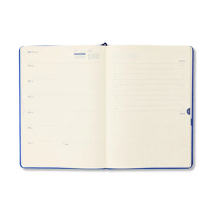 Any Day Now 2027 Weekly Achiever A5 Diary - Navy & Cream