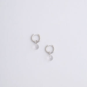 Miro Miro Aura Earrings Silver/ Clear