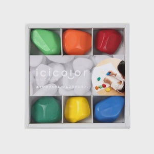 Aozora Ici Color Stone Crayons 6-Pack