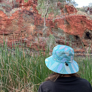 Juluwarlu Group Reversible Bucket Hat - Bajila (Seedpods) Alice Guiness
