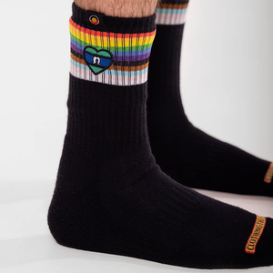 Clothing the Gaps Blak Rainbow Luv Socks