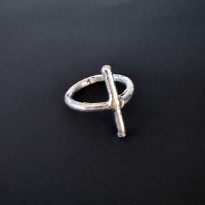 ÎMMØRTALË Jewellery Cross Midi-Ring