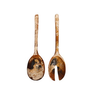 Dinosaur Designs Long Stone Servers - Dark Horn (Pair)