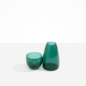 Dinosaur Designs Glass Pebble Carafe - Teal
