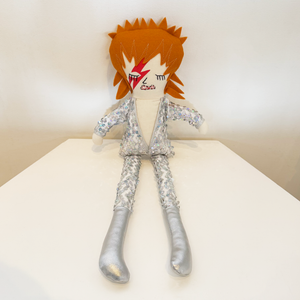 Eclectic Critters David Bowie - Silver Sequin