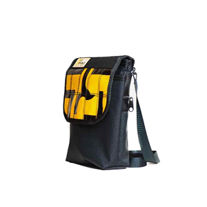 Ecorepublic Small Crossbody Traveler Bag - Black/Yellow