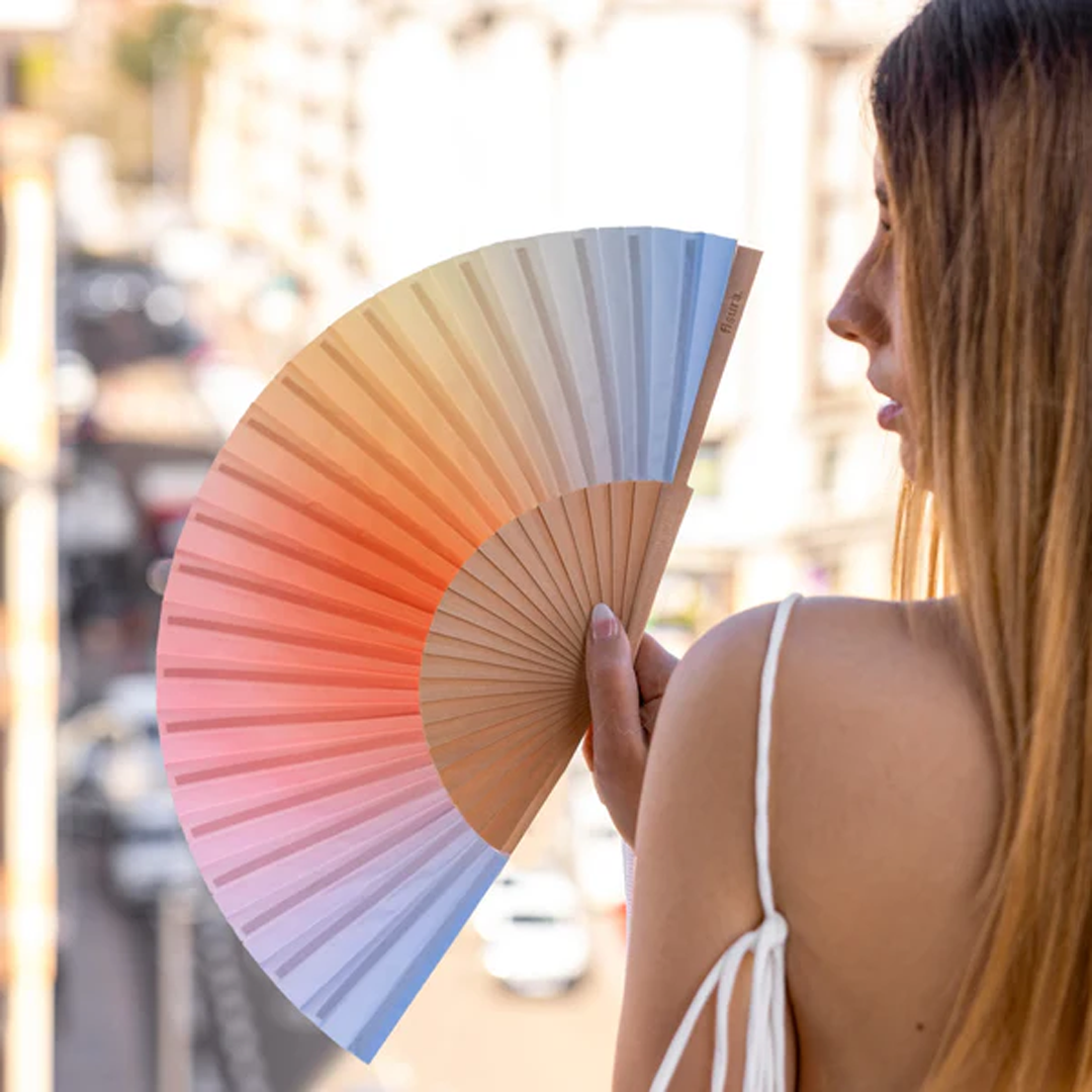 Fisura Hand Fan - Gradient Blue