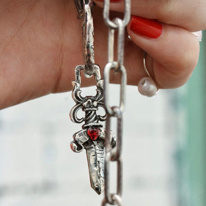 ÎMMØRTALË Jewellery Love Is A Drug Pendant - Silver