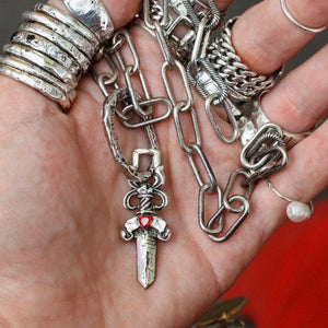 ÎMMØRTALË Jewellery Love Is A Drug Pendant - Silver