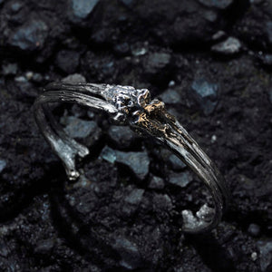 ÎMMØRTALË Argentum Bone Cuff Silver