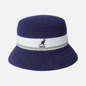 Kangol Bermuda Stripe Bucket Hat - Navy