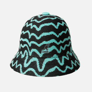 Kangol Meltdown Casual Bucket Hat - Black/Aquatic