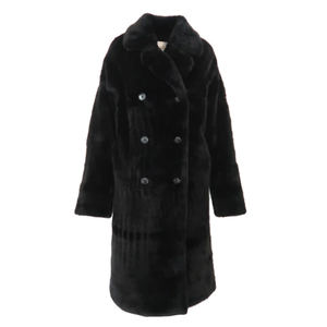 Mode & Affaire Willow Faux Fur Coat - Noir