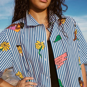 Molly Hunt x House of Darwin Striped Smokey Town Shirt