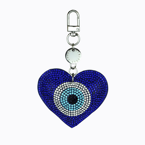 Poppy Lissiman Evil Eye Heart Keychain