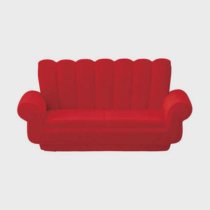 Decole Fluffy Red Sofa