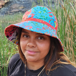 Juluwarlu Group Reversible Bucket Hat - Tootsie Daniels (Many Rivers)