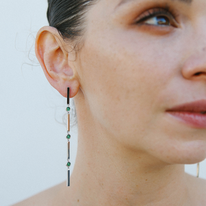 Miro Miro Edie Earrings Silver/Chrysoprase