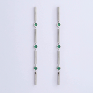 Miro Miro Edie Earrings Silver/Chrysoprase