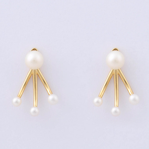 Miro Miro Orlo Earrings Gold/Pearl