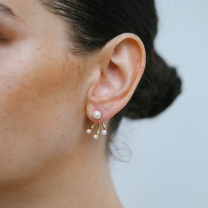 Miro Miro Orlo Earrings Gold/Pearl