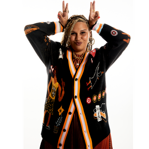 WAH-WAH Kaylene Whiskey Cardigan