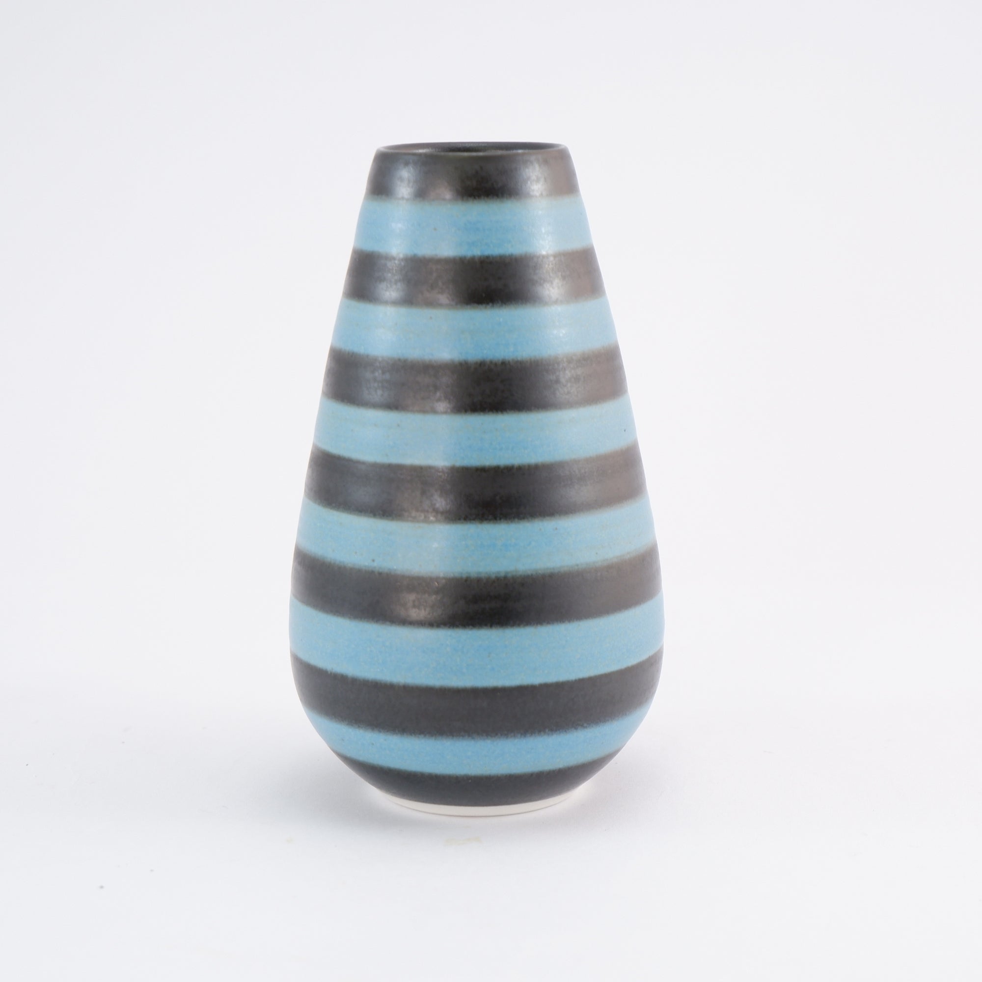 Jackie Masters Vase - Aqua and Black