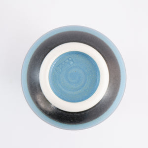 Jackie Masters Vase - Aqua and Black