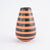 Jackie Masters Vase - Orange and Black