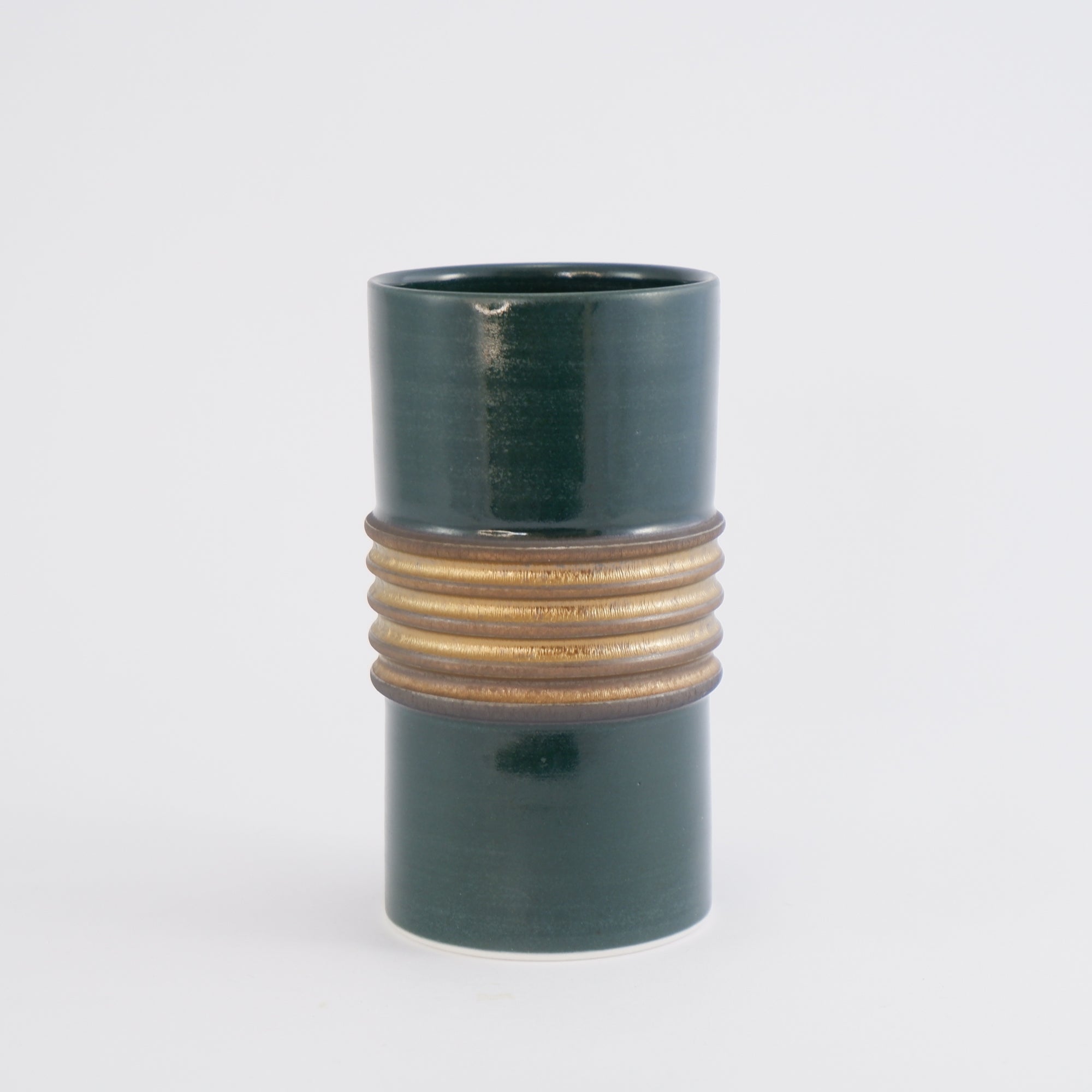 Jackie Masters Vase - Green and Bronze