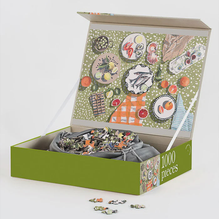 Journey of Something 1000 Piece Puzzle - Table by the Sea