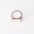 ÎMMØRTALË Jewellery Squared Reflections Signet Ring - Size T1/2