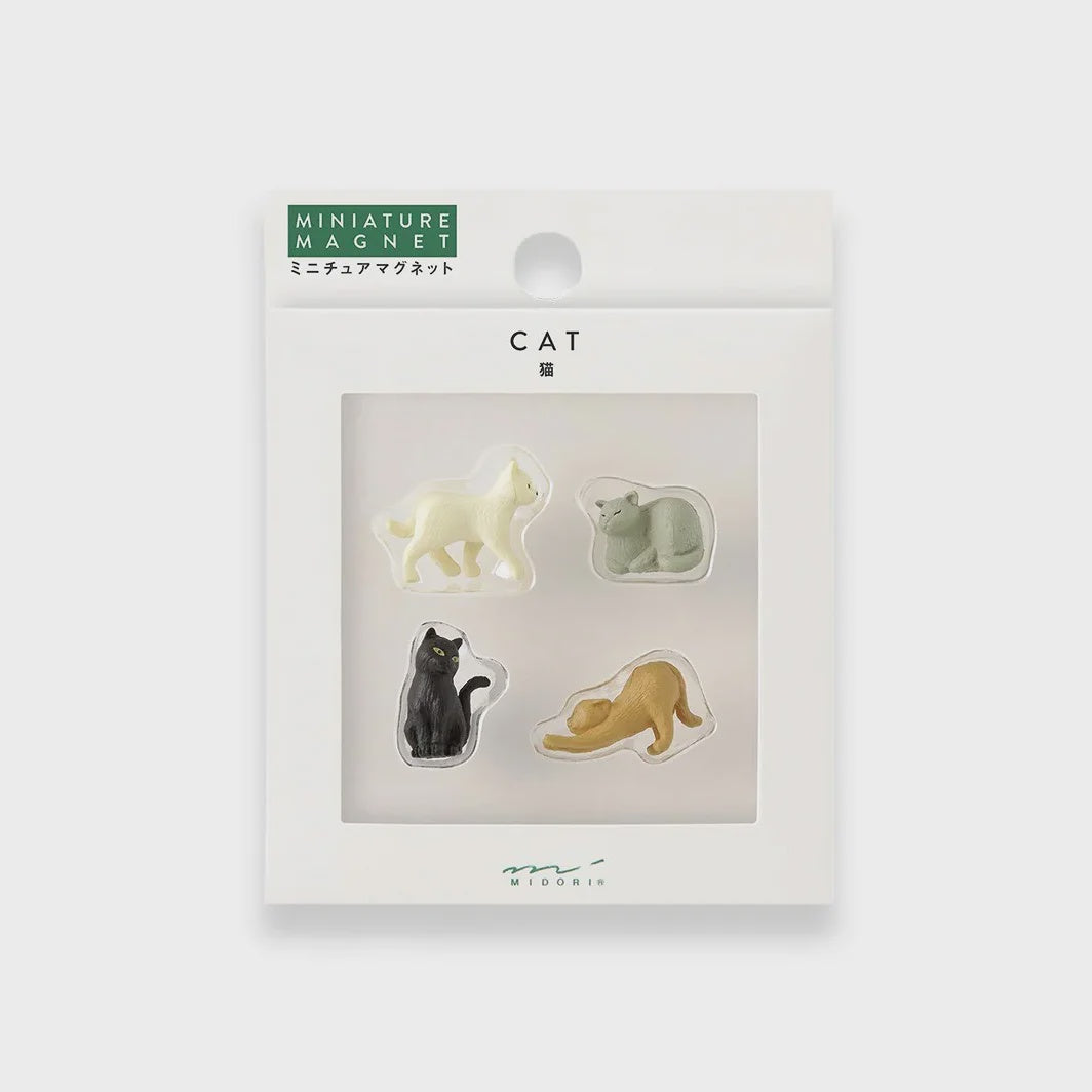 Midori Mini Magnets 4 Piece - Cat