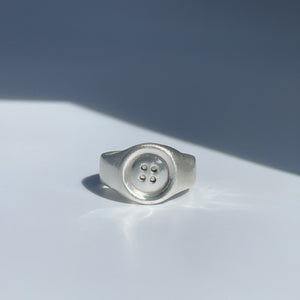 Pickled Jewellery Holey Mary Button Ring