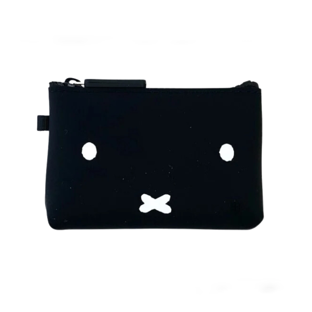 P+G Design Miffy Face White Zipper Pouch - Black