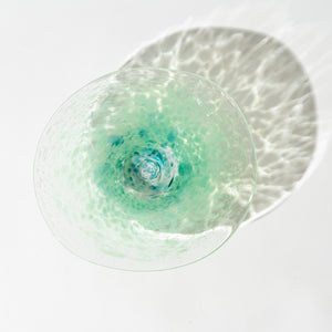 Emma Lashmar "Spring Shoots" Free-Blown Glass Flared Bowl (XL)