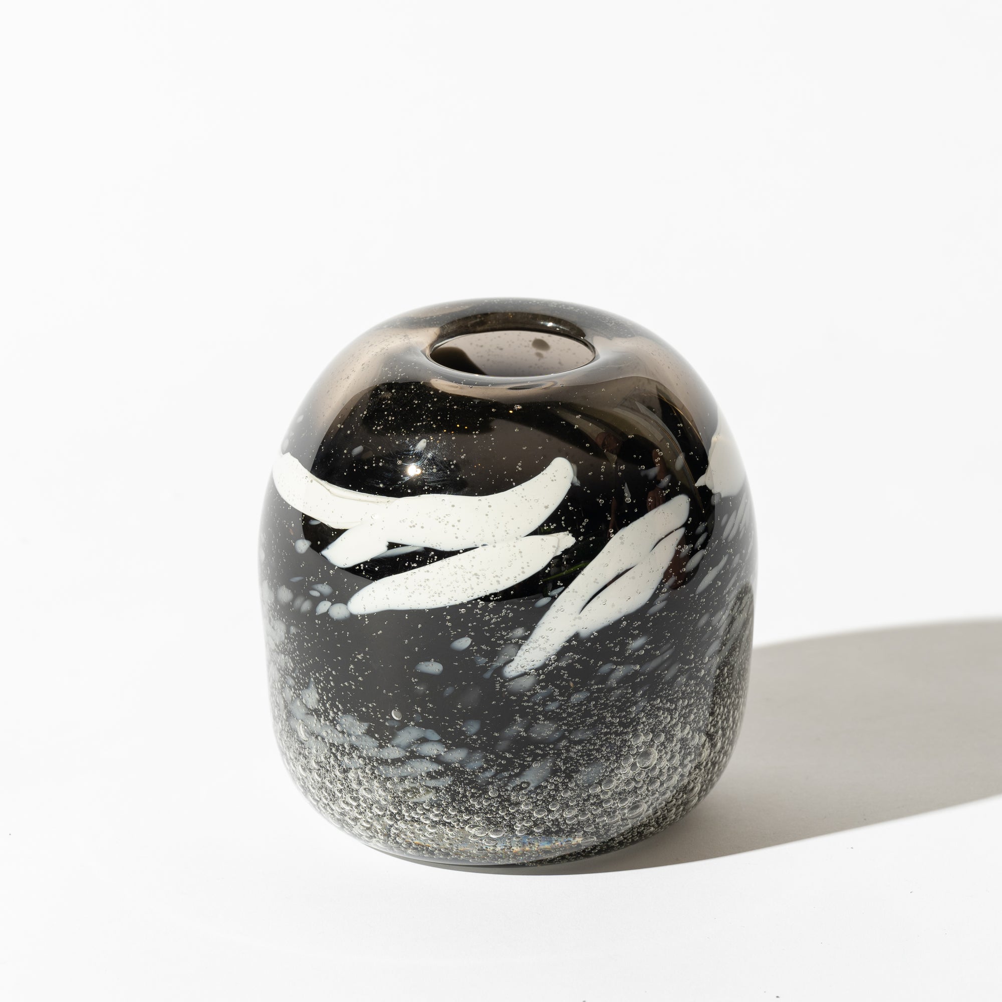 Emma Lashmar "Obsidian" Free-Blown Glass Orb (L)