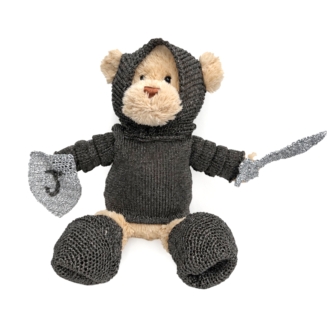 AGWA x NMTafe Knitted Bear - Joan of Arc
