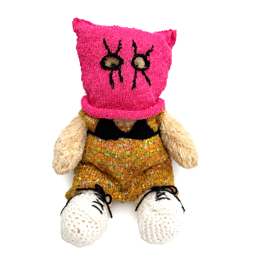 AGWA x NMTafe Knitted Bear - Pussy Riot