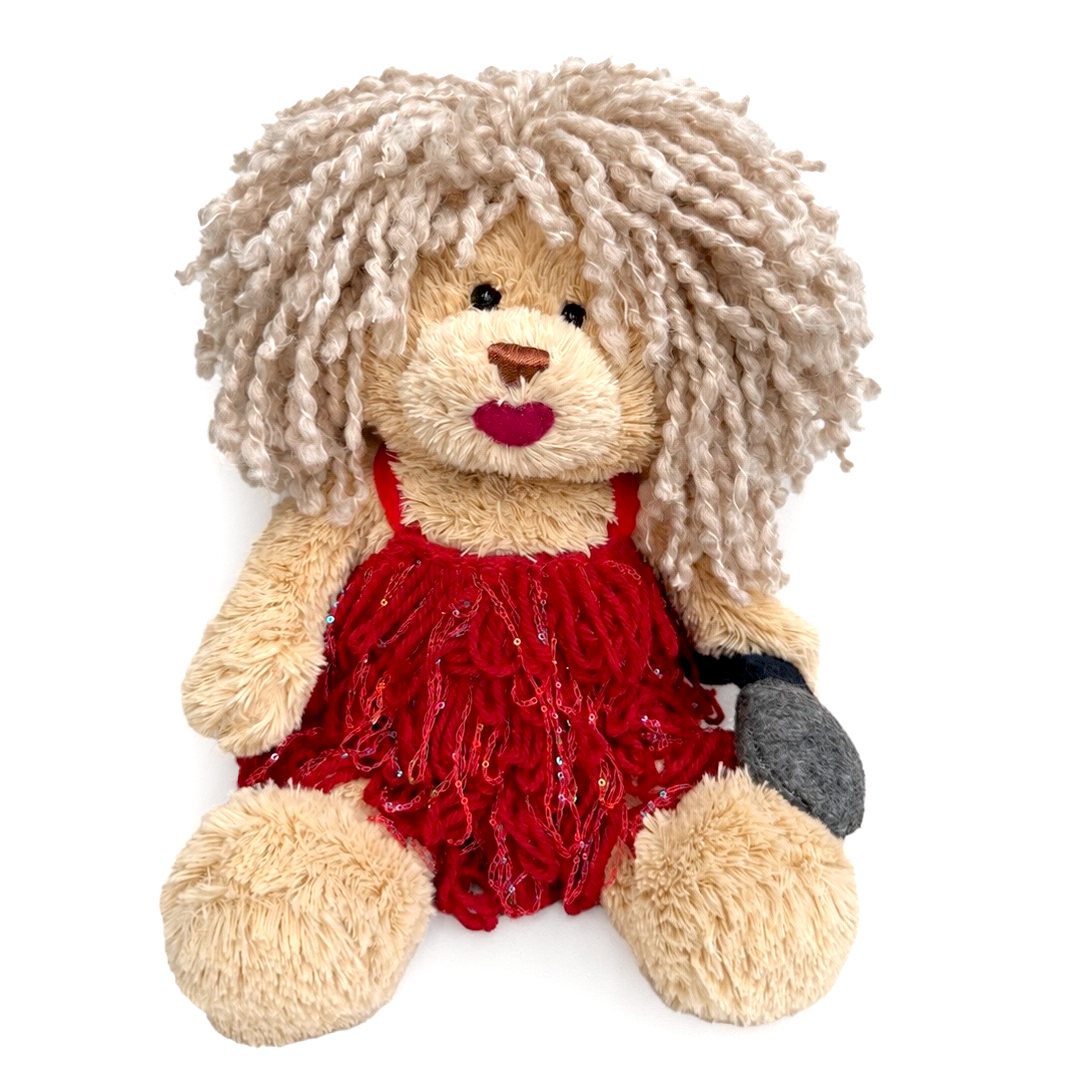 AGWA x NMTafe Knitted Bear - Tina Turner