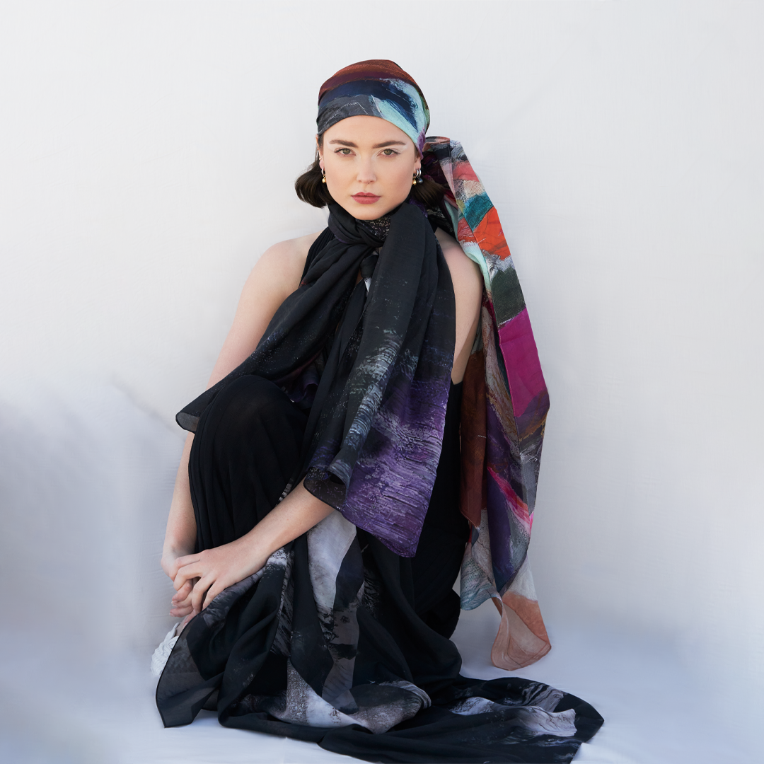 AGWA x Aurelio Costarella - Purple Haze Scarf