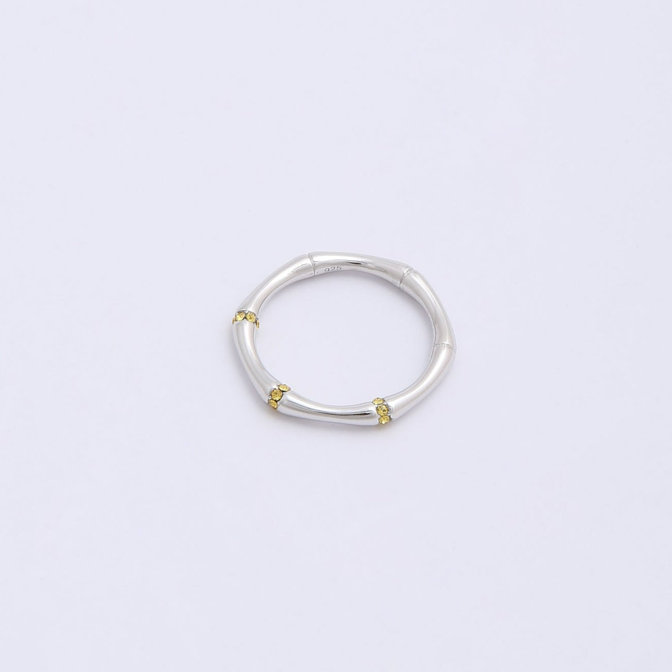 Miro Miro Ami Ring Silver / Yellow