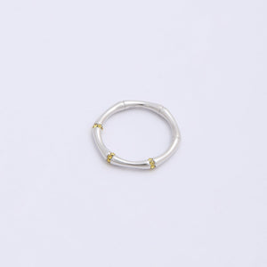 Miro Miro Ami Ring Silver / Yellow