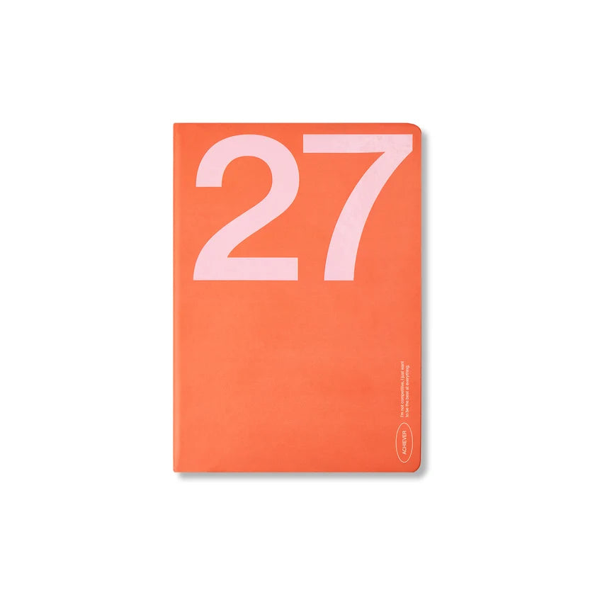Any Day Now 2027 Weekly Achiever A5 Diary - Red & Pink