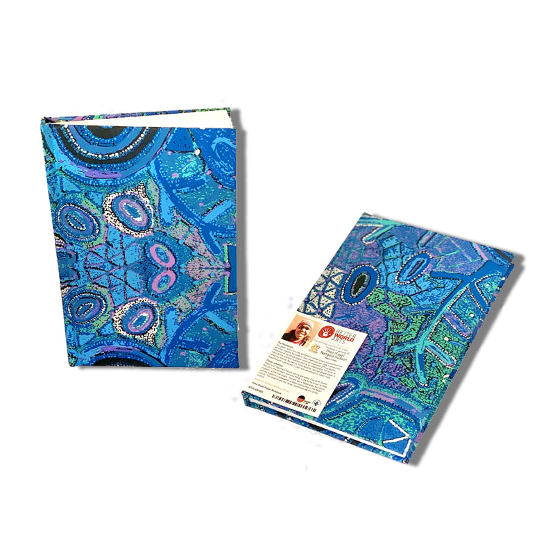 Better World Arts Notebook, Handmade Paper - THU608 (Blue)