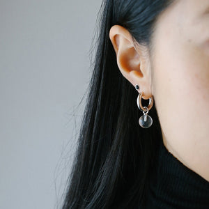 Miro Miro Aura Earrings Silver / Clear