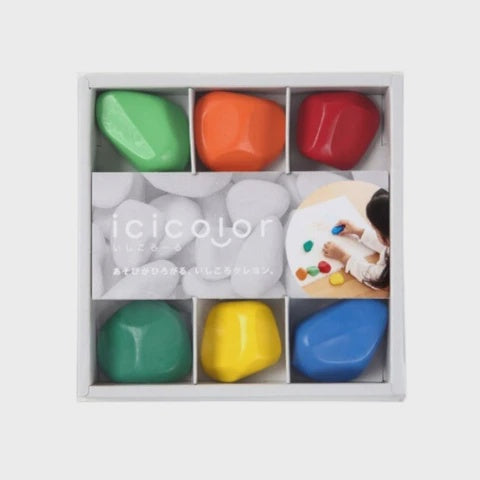 Aozora Ici Color Stone Crayons 6-Pack