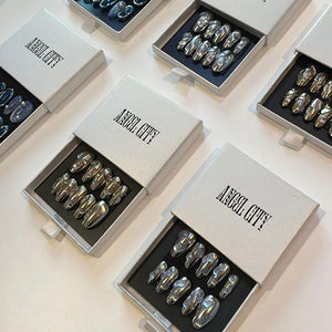 Angel City Nails Silver Chrome Droplet Set