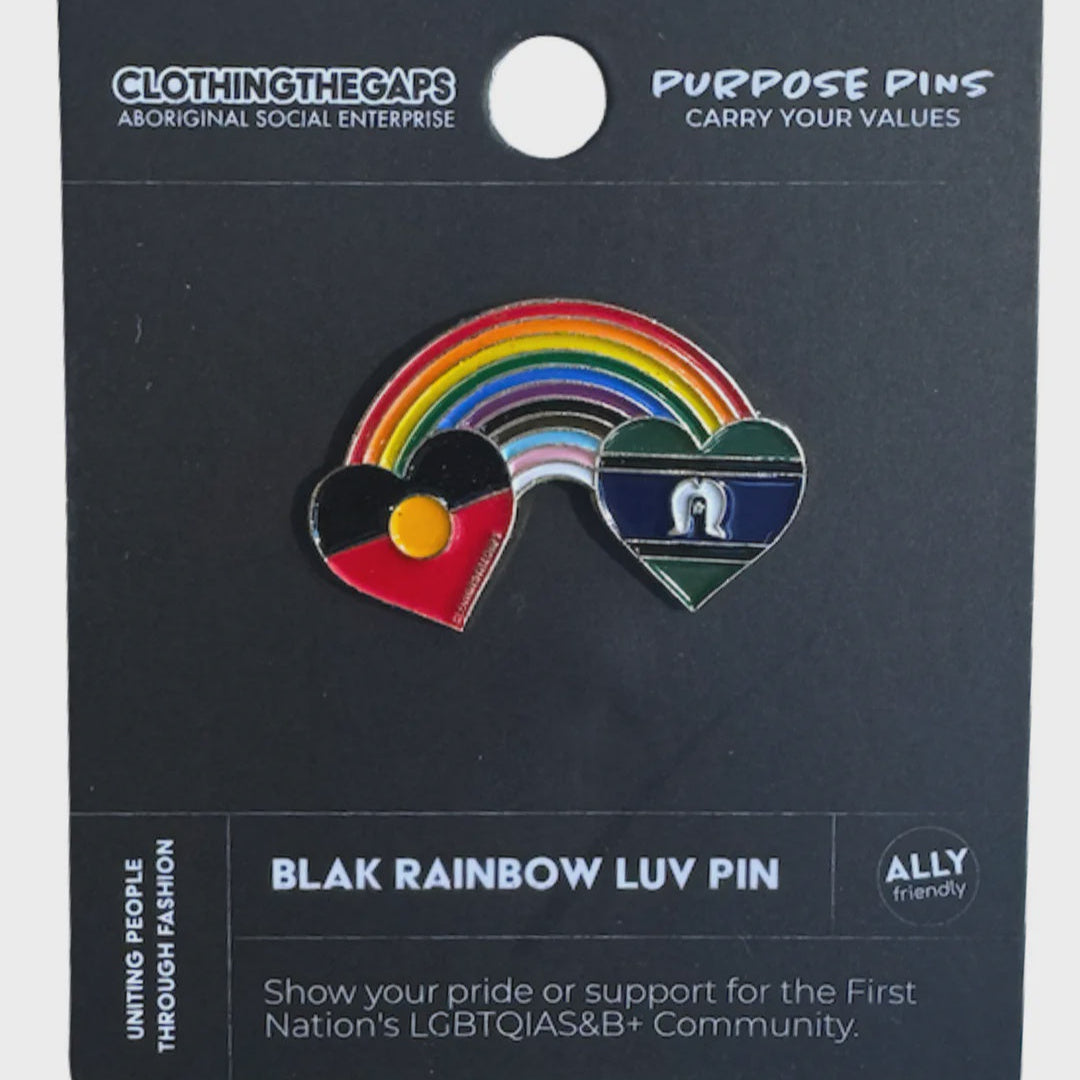 Clothing the Gaps Blak Rainbow Luv Pin